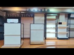 Grande exposição do supermercado que arquiva com a prateleira de exposição durável e resistente