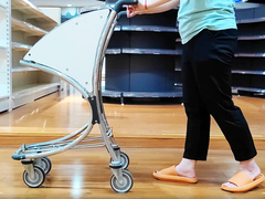 Carrinho de bagagem de aeroporto de alumínio