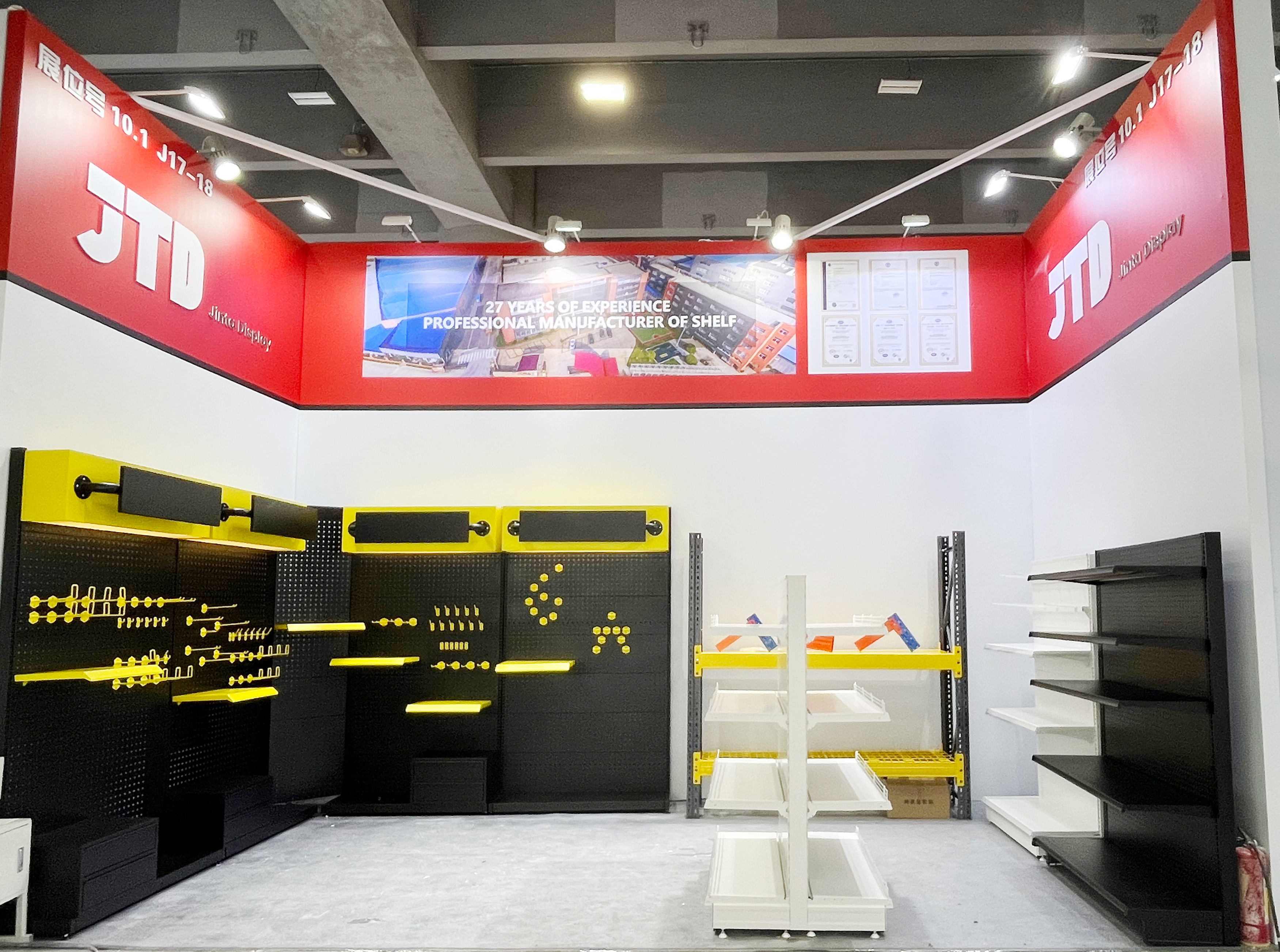 Últimos blogs da empresa sobre Suzhou Jinta retorna triunfante da Feira de Cantão: soluções profissionais de prateleiras cativam compradores globais