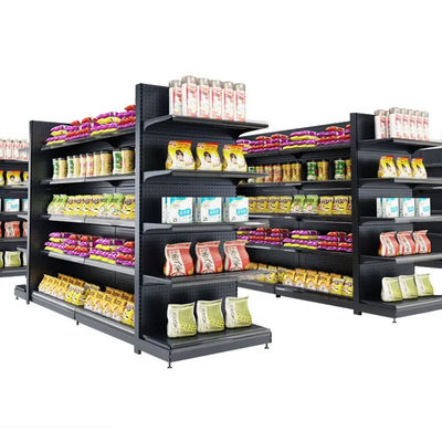 Sistema de estantes de supermercado moderno Opções personalizáveis duráveis