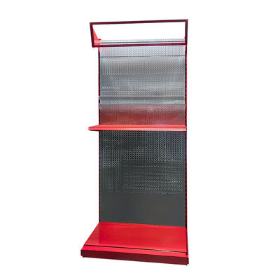 ODM OEM Garage Tool Display Rack Stand com prateleiras ajustáveis Display de prateleiras de armazenamento de pegboard metálico