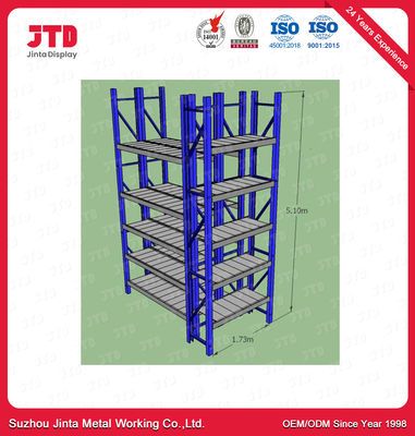 1,5 de 6000mm toneladas de metal do armazém submetem o OEM prateleiras do metal de 5 camadas