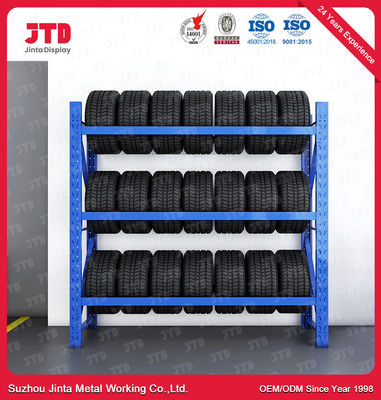 comprar As cremalheiras resistentes do armazenamento do pneumático do metal personalizaram a cor azul do comprimento 2000mm online manufacture