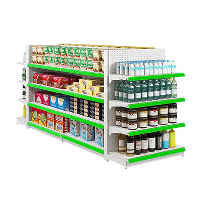 comprar 5-Shelf Metal Gondola Display for Supermarkets 80kg Capacity online manufacture