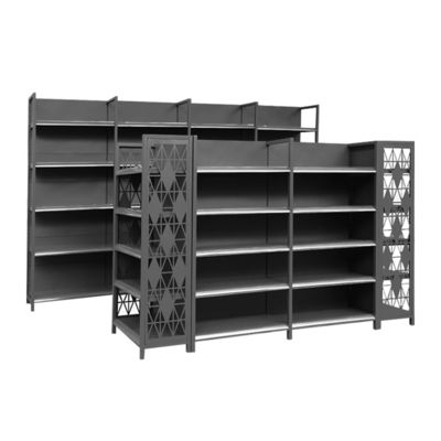 comprar Metallic Gondola Supermarket Shelves 5-Tier Customizable Retail Rack online manufacture