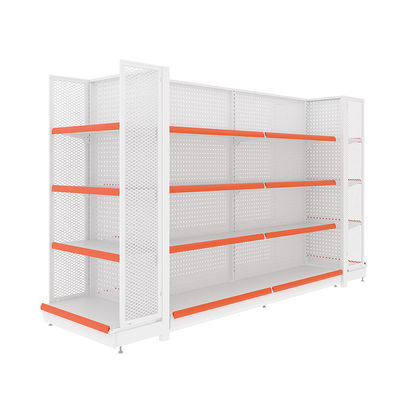 comprar 5-Shelf Metallic Supermarket Gondola Rack 80kg Capacity online manufacture
