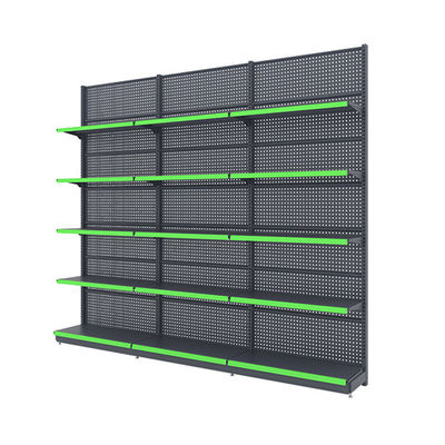 comprar Prateleiras de Exibição de Gôndola Metálicas com Prateleira Sólida de Instalação Rápida e Costas Ajustáveis para Lojas de Varejo online manufacture