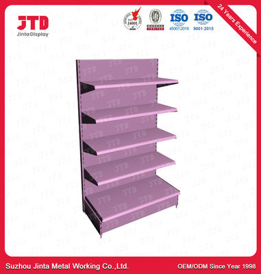comprar prateleira tomada partido do supermercado de 400mm 1500mm única 5 camadas roxas online manufacture