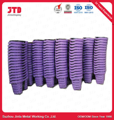 comprar cesto de compras 52L plástico com roxo da cor dos punhos online manufacture