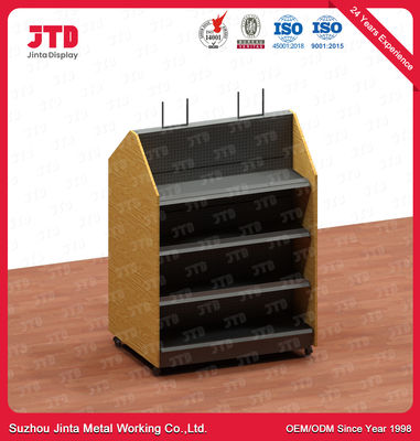 comprar A exposição da loja da prateleira do metal do OEM que arquiva o supermercado redondo do quadro da madeira do painel traseiro do furo indica arquivar online manufacture