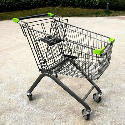 Carrinhos de compras de metal Carrinhos com rodas de borracha fortes