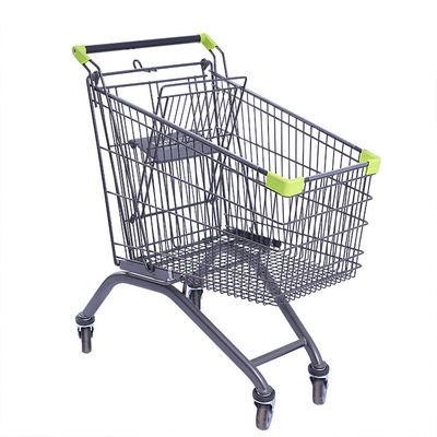 Carrinhos de compras de metal Carrinhos com rodas de borracha fortes