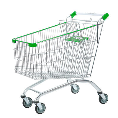 Supermercado Mercadaria Loja de Metal Carrinho de Compras com cores personalizadas e rodas de borracha