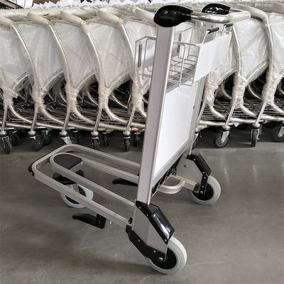 Metal bagagem de aeroporto carrinho de mão travão de mão carrinho de trânsito de aeroporto