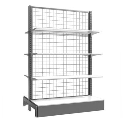 Supermercado de rede de arame farpado Gondola Display Rack Prateleira de supermercado Display de arame farpado Prateleiras