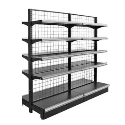 Wire Mesh Supermercado Gondola Prateleira Display Rack Loja Prateleira Display