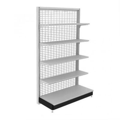 Painel de grelha Comércio de retalho de fios de metal Estantes de exposição para supermercado Gondola Estante de loja