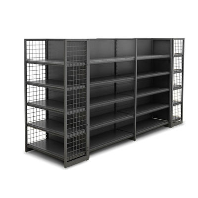 Supermercado Wire Display Rack Prateleira Loja de Varejo Personalizada Gondola Prateleira de malha