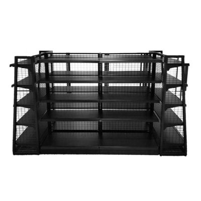Supermercado Wire Display Rack Prateleira Loja de Varejo Personalizada Gondola Prateleira de malha