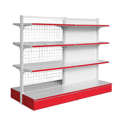 Supermercado Loja Retalhista Repositório de Display de Filho de Malha Repositórios de Display de Gondola de Lado Duplo Personalizados