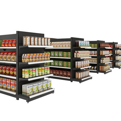 OEM / ODM Estantes de supermercado de metal Gondola Estantes de exibição para produtos de varejo Loja Supermercado