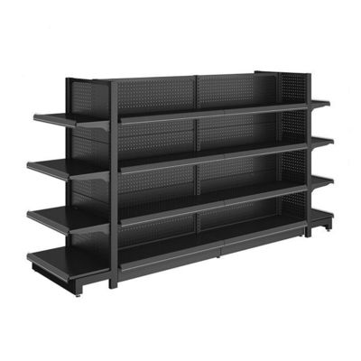 Quatro lados Metal Display Rack Prateleira Supermercado Publicidade Gondola Prateleira
