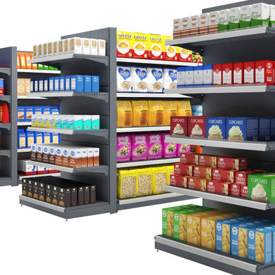 Supermercado Loja Retalhista Gondola de dois lados Display Prateleira Loja de conveniência Prateleira / prateleira