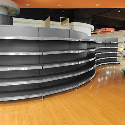 Prateleira de supermercado de estilo moderno com estrutura estável e fácil de montar