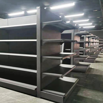 Instalação fácil Prateleira de display de supermercado Capacidade de carga personalizada 30-80KG / camada