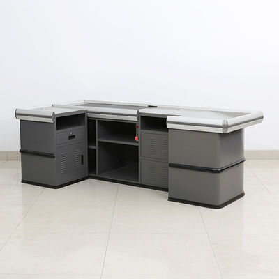 Caixa de supermercado de alta durabilidade eficiente com material de mesa de comprimento personalizável