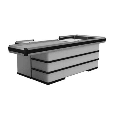 Custom Cold Rolled Steel Checkout Counter Durabilidade Cor personalizável