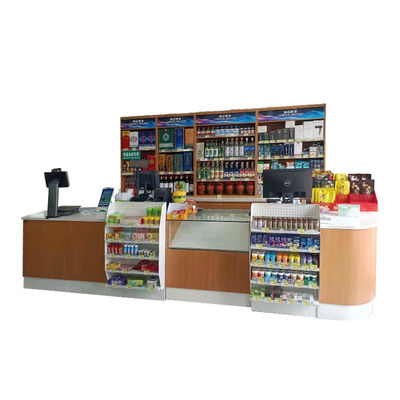 Cinturão transportador Supermercado Checkout Counter Cabinet de aço laminado a frio comprimento personalizado