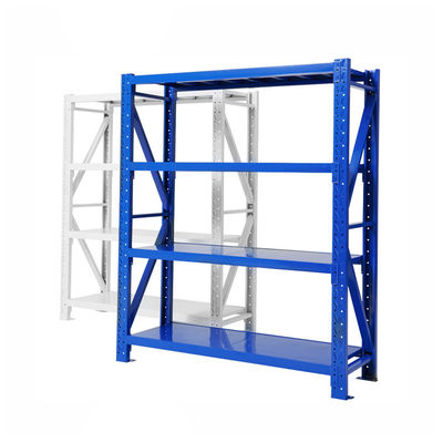 Rack de armazenamento de aço laminado a frio resistente e durável com capacidade de 500-3000 kg por camada