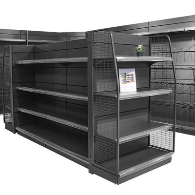 Sistema de estantes de supermercado de estilo moderno Estantes de mercearia com cor personalizada