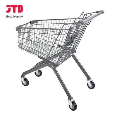 Caminhão de compras de metal resistente e conveniente para uma experiência de compras suave