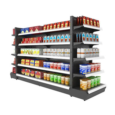 Sistema de estantes de supermercado moderno Opções personalizáveis duráveis