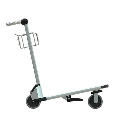 Trolley de bagagem de superfície polida com construção de metal e capacidade de 50-200 kg