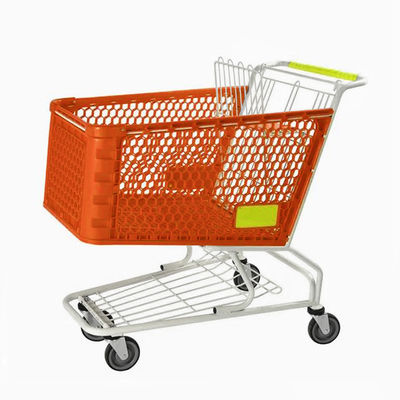 Impressão de logotipo personalizado Cesto de carrinho de plástico durável leve para venda a retalho