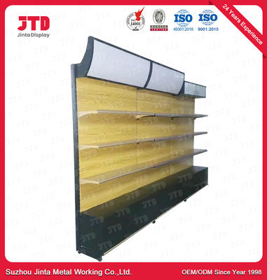 2 de Mini Supermarket Racks Steel Q195 camadas da prateleira do cinza 900mm