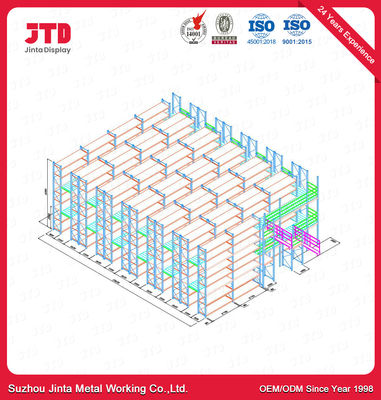 O ODM 1 Ton Metal Mezzanine Floor Rack apoiado desmonta
