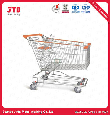 Do carrinho de compras pequeno do metal do CE 50KG trole branco de 60 litros
