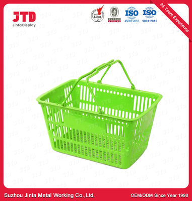 Cestas plásticas do mantimento da cesta 28L do trole de HDPP com punhos
