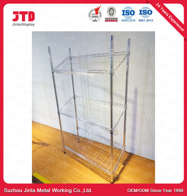 o fio de 1200mm 450mm indica o ODM arquivando cremalheira de aço inoxidável de 4 camadas