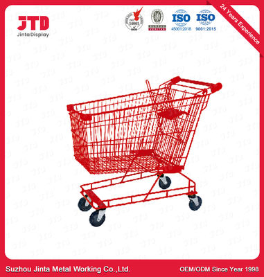 Trole personalizado da compra do metal do supermercado com os PP comum