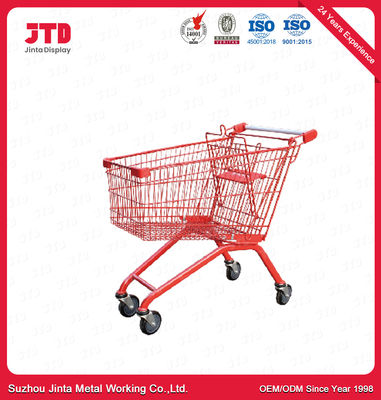 Trole personalizado da compra do metal do supermercado com os PP comum