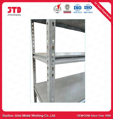 Revestimento claro do pó do armazenamento de Gray Rivet Rack Shelving For