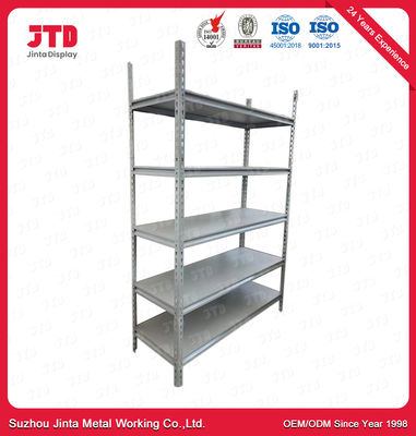 Revestimento claro do pó do armazenamento de Gray Rivet Rack Shelving For