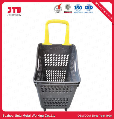 verde azul vermelho de compra plástico das cestas do trole 60L