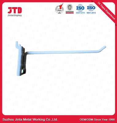 A única linha pó revestiu o gancho branco de Pegboard para o supermercado 300mm 350mm